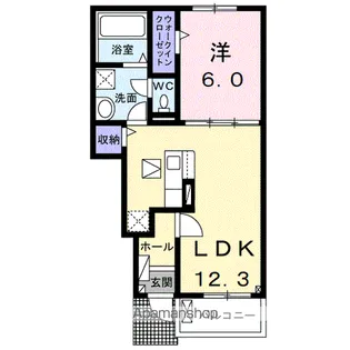 ヒカルサ久喜菖蒲【1階】の間取り