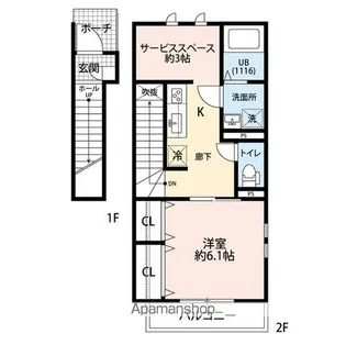 AMOUR SORA【2階】の間取り