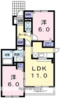 クレメント スクエア【1階】の間取り