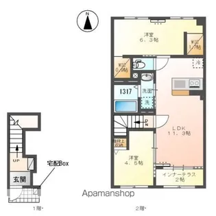 GLANZ ーグランツー【2階】の間取り