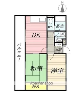 サンドウェルあきる野【3階】の間取り