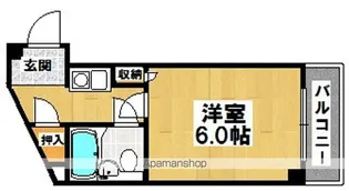 中百舌鳥ビル【401号室】の間取り