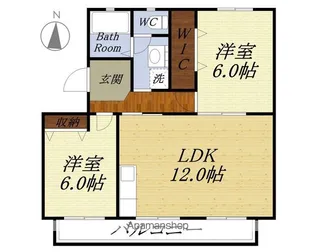 堀越マンション【2階】の間取り