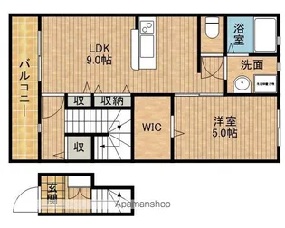 LOTUS住吉【2階】の間取り