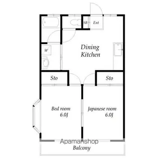 埼玉県南埼玉郡宮代町大字国納【アパート】の間取り