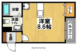 CASA堺東【103号室】の間取り