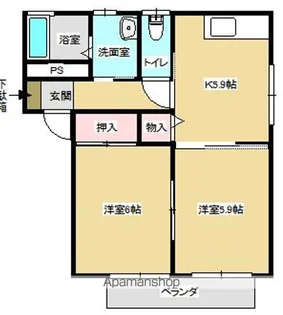 アリビオ郭内【2階】の間取り