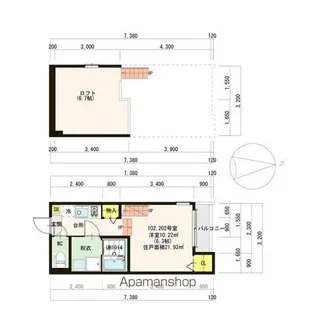 コンフォーティア梅林【2階】の間取り
