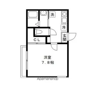 1Kの間取り画像