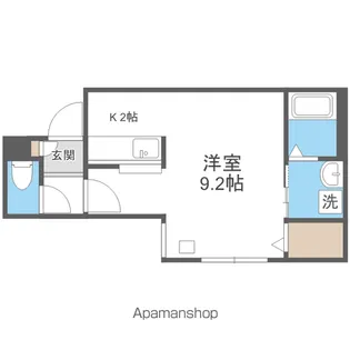 オハナS6W10【5階】の間取り