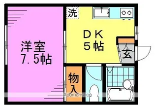アーバンハイツ【1階】の間取り