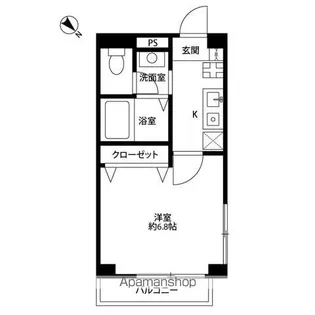 アンプルール フェール 上永谷【1階】の間取り