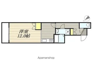 クラリス菊水Ⅲ【405号室】の間取り