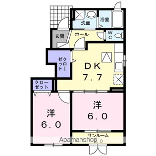 リブレ秋吉A【1階】の間取り