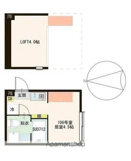 ハーモニーテラス春日町Ⅵ【1階】の間取り