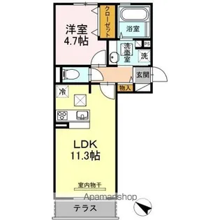 ヴィルセイン 潮彩 B棟【1階】の間取り