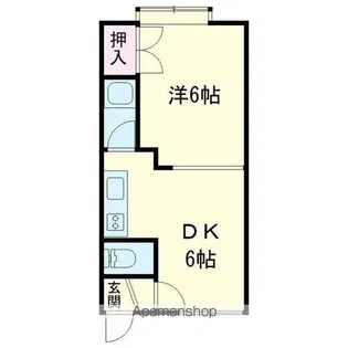 ロイヤルハーベストA【202号室】の間取り