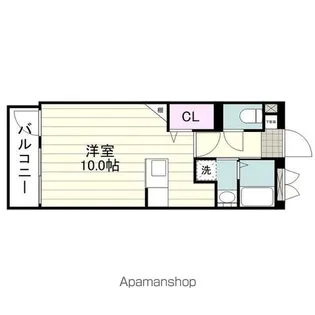 CUORE【102号室】の間取り