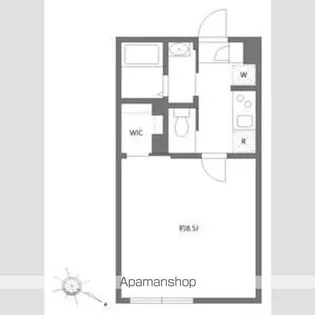 エルファーロ世田谷三宿【1階】の間取り