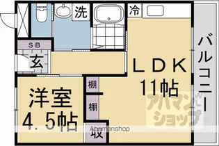 山科市営住宅 1棟【554号室】の間取り