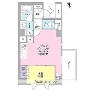 サンシャイン松本NO.16【2階】の間取り