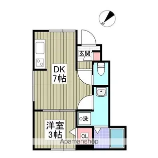 リーブルファイン春日部八丁目Ⅱ【1階】の間取り