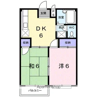メゾンドパストラルA【2階】の間取り