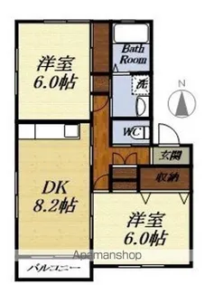 キートスI【2階】の間取り