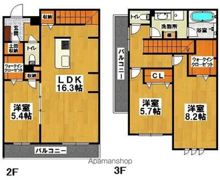 FELISEED 三国ヶ丘【2階】の間取り