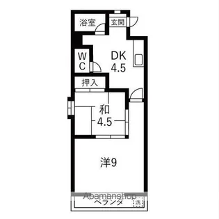 新日ビル豊明マンション【401号室】の間取り