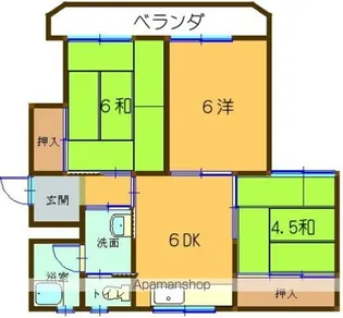 温品ビル【4階】の間取り