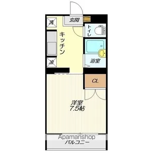 コスモタウン【103号室】の間取り