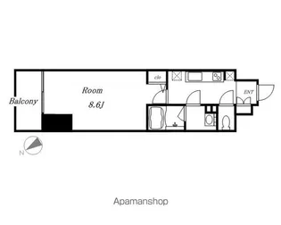 エルスタンザ徳川【906号室】の間取り