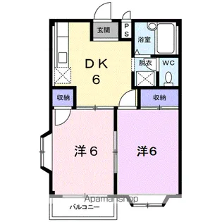 エルディムパーク【2階】の間取り