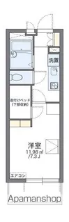レオパレス松浜東【107号室】の間取り