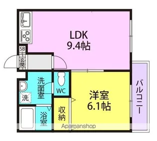 高照マンションⅡ【1階】の間取り