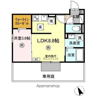 BRILLIA TWIN STAGE(ブリリア ツイン ステージ【1階】の間取り