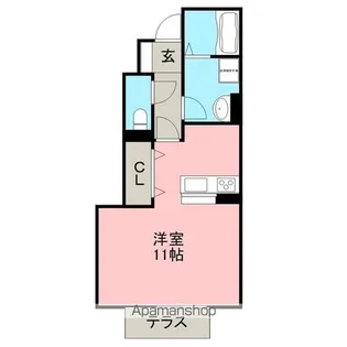 サニービレッジ Ⅰ【101号室】の間取り