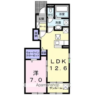 ガーデン フィオーレ【1階】の間取り