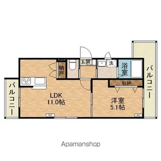 コスタペルラ・N【2階】の間取り