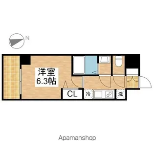 メイクス上前津Ⅲ【203号室号室】の間取り