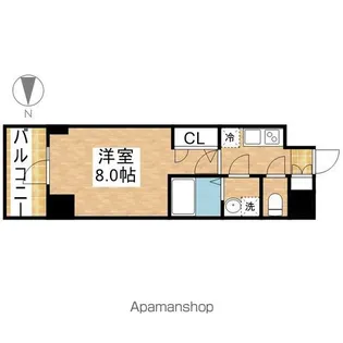 エスリード栄クロスシティ【5階】の間取り