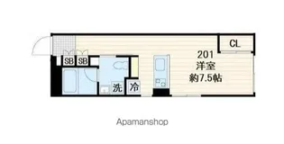 ルミークアン桜新町ノース【2階】の間取り
