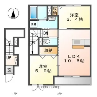 GREAT PAL【2階】の間取り