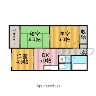 メゾンスターフィールド【303号室】の間取り