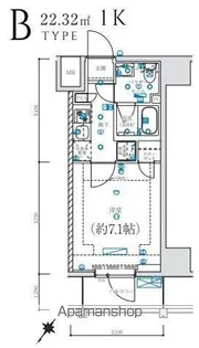 LEXE横濱関内【8階】の間取り