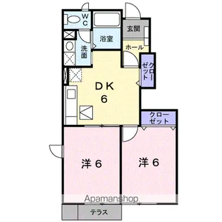 リビエール【1階】の間取り