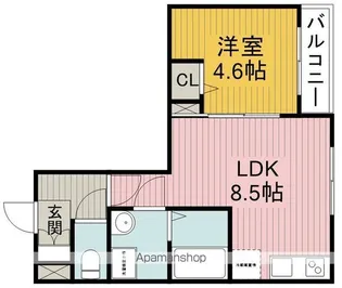 メゾンみけ【1階】の間取り