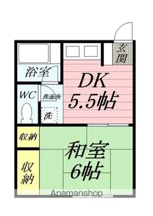 かえで荘【1階】の間取り