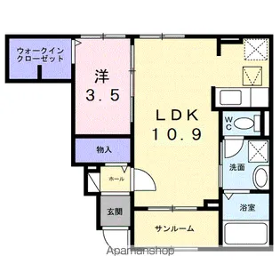 カーサ・ヴェルデ【1階】の間取り